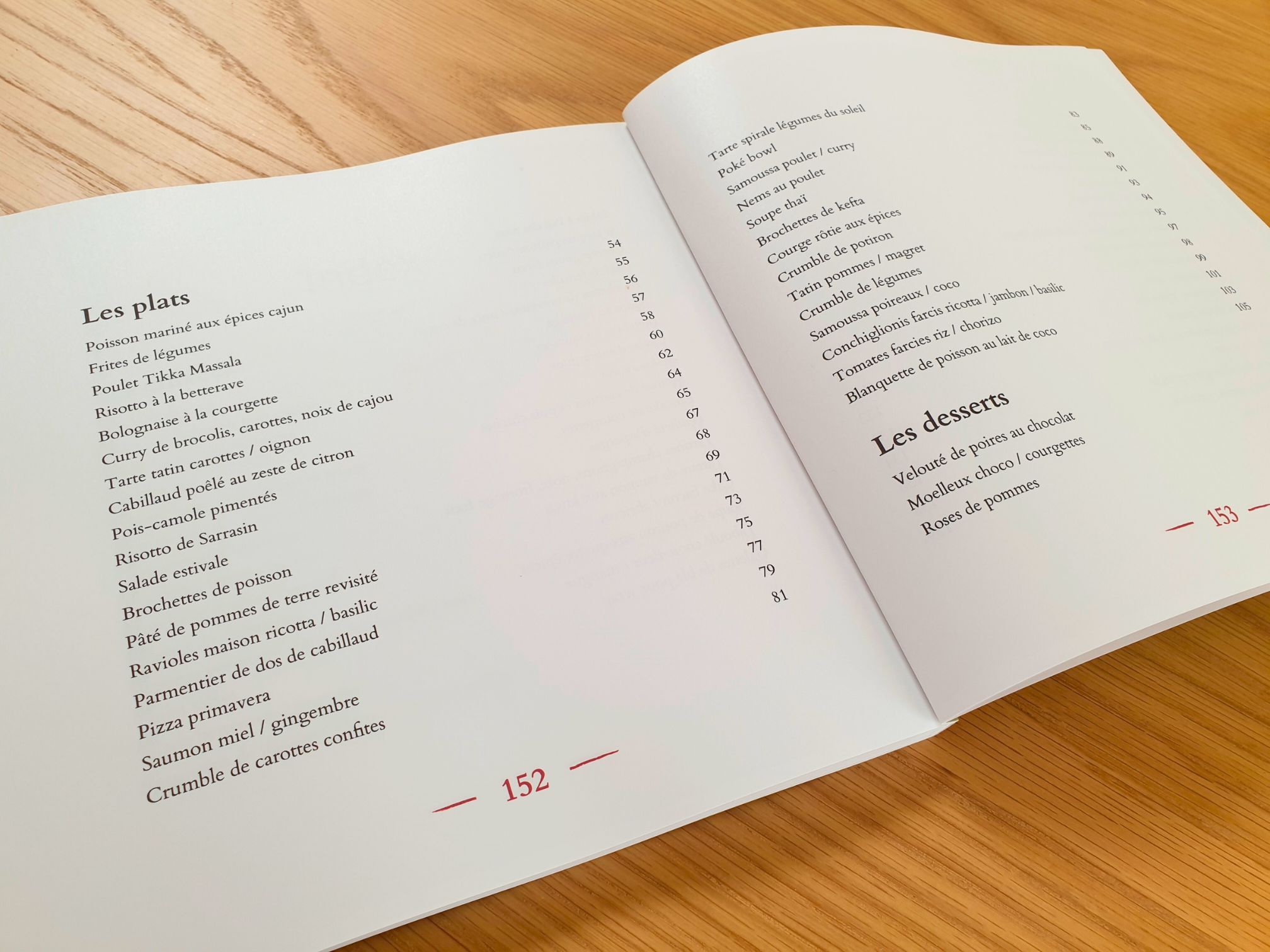 Livre de recettes